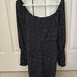 Francesca's Collections Black and White Mini Dress